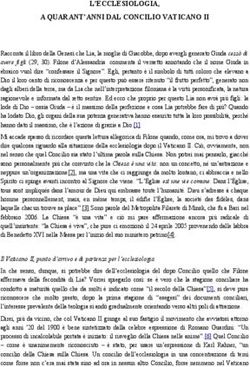 L'ECCLESIOLOGIA, A QUARANT'ANNI DAL CONCILIO VATICANO II