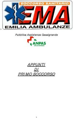 APPUNTI DI PRIMO SOCCORSO - Pubblica Assistenza Casalgrande l.i - Emilia Ambulanze