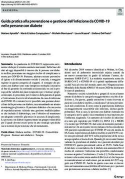Guida pratica alla prevenzione e gestione dell'infezione da COVID-19 nelle persone con diabete