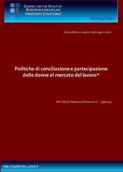 Politiche di conciliazione e partecipazione delle donne al mercato del lavoro* - Franco Carinci - Archive of ...