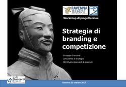 Strategia di branding e competizione - Workshop di progettazione Giuseppe Giaccardi Consulente di strategia CEO Studio Giaccardi & Associati ...