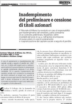 Inadempimento del preliminare e cessione di titoli azionari