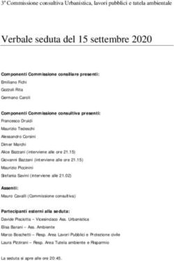 Verbale seduta del 15 settembre 2020 - 3a Commissione consultiva Urbanistica, lavori pubblici e tutela ambientale