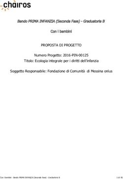 PROPOSTA DI PROGETTO - Fondazione Comunità Bresciana