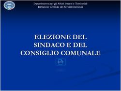 ELEZIONE DEL SINDACO E DEL CONSIGLIO COMUNALE - Dipartimento per gli Affari Interni e Territoriali Direzione Centrale dei Servizi Elettorali ...
