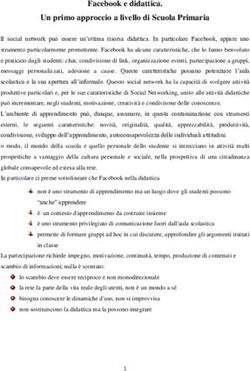 Facebook e didattica. Un primo approccio a livello di Scuola Primaria