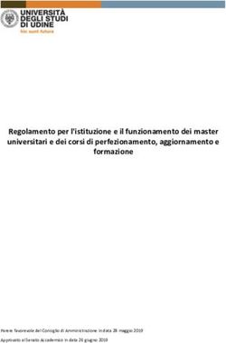 Regolamento per l'istituzione e il funzionamento dei master universitari e dei corsi di perfezionamento, aggiornamento e formazione - Uniud