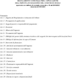 REGOLAMENTO COMUNALE PER L'APPLICAZIONE DELL'IMPOSTA DI SOGGIORNO DEL COMUNE DI JESOLO