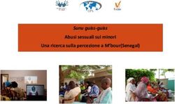 Sunu guiss-guiss Abusi sessuali sui minori Una ricerca sulla percezione a M'bour(Senegal)