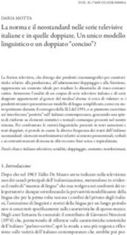 La norma e il neostandard nelle serie televisive italiane e in quelle doppiate. Un unico modello linguistico o un doppiato "conciso"?