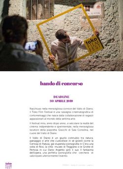 Bando di concorso DEADLINE 30 APRILE 2019 - Toko Film Festival