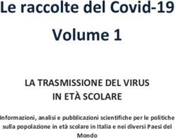 Le raccolte del Covid-19 Volume 1 - LA TRASMISSIONE DEL VIRUS IN ETÀ SCOLARE Informazioni, analisi e pubblicazioni scientifiche per le politiche ...