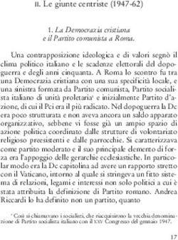 II. Le giunte centriste (1947-62) 1. La Democrazia cristiana - Stefano Fassina
