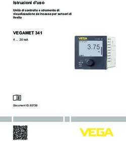 VEGAMET 341 Istruzioni d'uso - Unit&agrave; di controllo e strumento di visualizzazione da incasso per sensori di livello - 4 20 mA