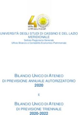 BILANCIO UNICO DI ATENEO 2020 - Università degli studi di Cassino e ...
