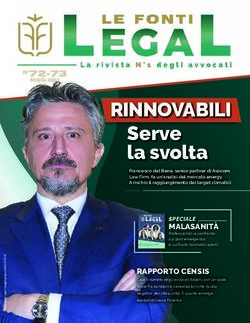 RINNOVABILI Serve la svolta - Le Fonti Legal