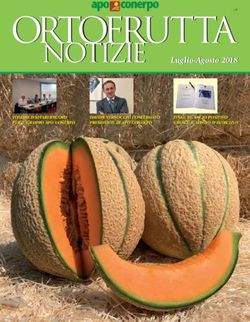 ORTOFRUTTA NOTIZIE LUGLIO-AGOSTO 2018 - LUGLIO-AGOSTO 2018 - APO CONERPO