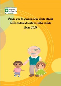 Piano per la prevenzione degli effetti delle ondate di calore sulla salute Anno 2021