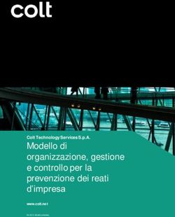 Modello di organizzazione, gestione e controllo per la prevenzione dei reati d'impresa - Colt Technology Services S.p.A - Colt ...