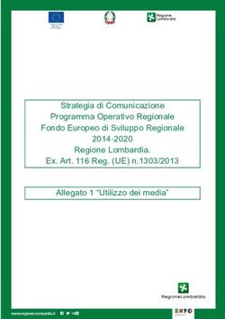 Strategia di Comunicazione Programma Operativo Regionale Fondo Europeo di Sviluppo Regionale 2014-2020 Regione Lombardia. Ex. Art. 116 Reg. (UE) ...
