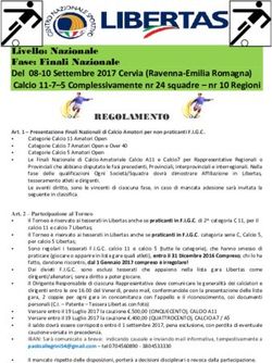 Del 08-10 Settembre 2017 Cervia (Ravenna-Emilia Romagna) Calcio 11-7-5 Complessivamente nr 24 squadre - nr 10 Regioni