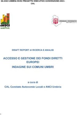 ACCESSO E GESTIONE DEI FONDI DIRETTI EUROPEI INDAGINE SUI COMUNI UMBRI - a cura di CAL Comitato Autonomie Locali e ANCI Umbria