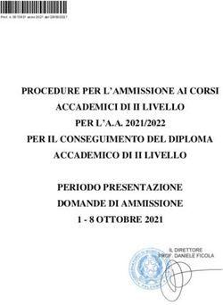 PROCEDURE PER L'AMMISSIONE AI CORSI ACCADEMICI DI II LIVELLO PER L'A.A. 2021/2022 PER IL CONSEGUIMENTO DEL DIPLOMA ACCADEMICO DI II LIVELLO ...