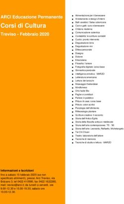 Corsi di Cultura ARCI Educazione Permanente - Arci Treviso