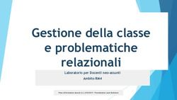 Gestione della classe e problematiche relazionali - Laboratorio per Docenti neo-assunti Ambito RM4 - Istituto Comprensivo Marco Polo