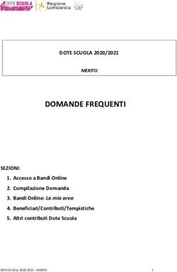DOMANDE FREQUENTI - Regione Lombardia