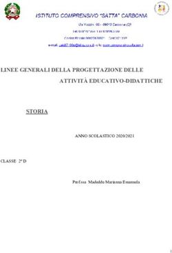 LINEE GENERALI DELLA PROGETTAZIONE DELLE ATTIVIT&Agrave; EDUCATIVO-DIDATTICHE