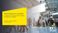 Reinventare la vendita - Le sfide del Covid per client & market management nel B2B - EY