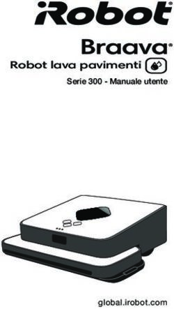 Robot lava pavimenti Serie 300 - Manuale utente - global.irobot.com