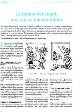 La lingua dei segni, una storia movimentata - SGB-FSS