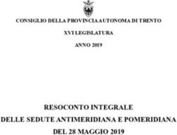 RESOCONTO INTEGRALE DELLE SEDUTE ANTIMERIDIANA E POMERIDIANA DEL 28 MAGGIO 2019 - CONSIGLIO DELLA PROVINCIA AUTONOMA DI TRENTO XVI LEGISLATURA ...