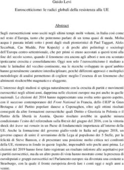 Guido Levi Euroscetticismo: le radici globali della resistenza alla UE Abstract - Sissco
