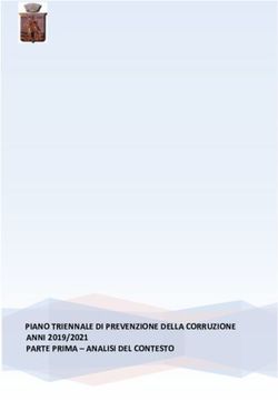 PIANO TRIENNALE DI PREVENZIONE DELLA CORRUZIONE ANNI 2019/2021 PARTE PRIMA - ANALISI DEL CONTESTO - Comune di San Martino di Venezze