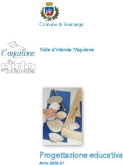 Progettazione educativa - Anno 2020-21 - Comune di Sinalunga