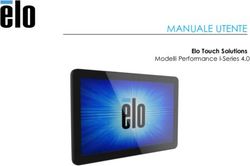 MANUALE UTENTE Elo Touch Solutions Modelli Performance I-Series 4.0