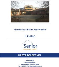 Il Gelso CARTA DEI SERVIZI - Residenza Sanitaria Assistenziale - iSenior