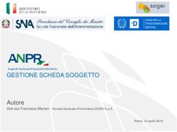 GESTIONE SCHEDA SOGGETTO - Autore Dott.ssa Francesca Mariani - Società Generale d'Informatica SOGEI S.p.A - ANPR