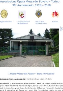 Associazione Opera Messa del Povero - Torino 90 Anniversario: 1928 2018 - Associazione Opera Messa Del ...