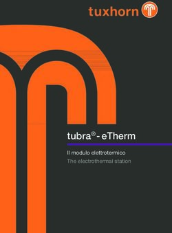 Tubra - eTherm Il modulo elettrotermico The electrothermal station - Gebr. Tuxhorn