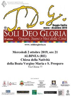 ALBINEA (RE) Mercoledì 2 ottobre 2019, ore 21 Chiesa della Natività della Beata Vergine Maria e S. Prospero - Via Chiesa 77 - Eventi