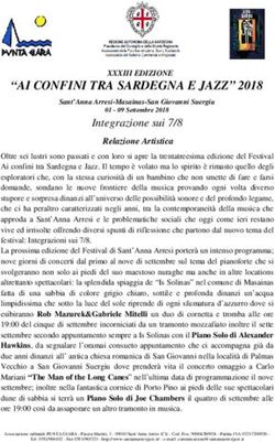 "AI CONFINI TRA SARDEGNA E JAZZ" 2018