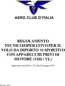 REGOLAMENTO TECNICO/OPERATIVO PER IL VOLO DA DIPORTO O SPORTIVO CON APPARECCHI PRIVI DI MOTORE (VDS / VL) - Approvato con D.M. n. 213 del 30 ...