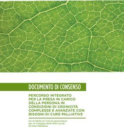 DOCUMENTO DI CONSENSO - PERCORSO INTEGRATO PER LA PRESA IN CARICO DELLA PERSONA IN CONDIZIONI DI CRONICITÀ COMPLESSE E AVANZATE CON BISOGNI DI ...