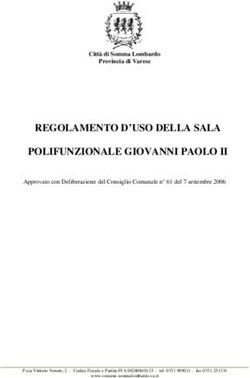 REGOLAMENTO D'USO DELLA SALA POLIFUNZIONALE GIOVANNI PAOLO II