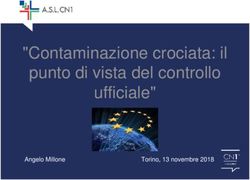 "Contaminazione crociata: il punto di vista del controllo ufficiale" - Angelo Millone - IZSTo