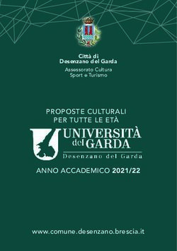 PROPOSTE CULTURALI PER TUTTE LE ET&Agrave; ANNO ACCADEMICO 2021/22 - www.comune.desenzano.brescia.it - Citt&agrave; di Desenzano del Garda